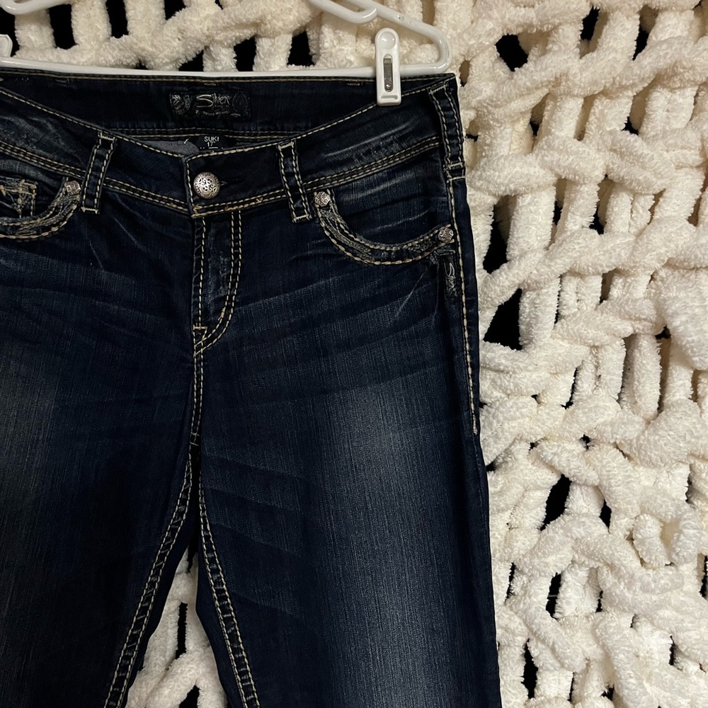 Straight Leg Blue Jeans